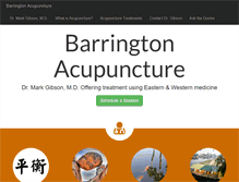 Tablet Screenshot of barringtonacupuncture.com
